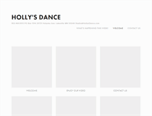 Tablet Screenshot of hollysdance.com